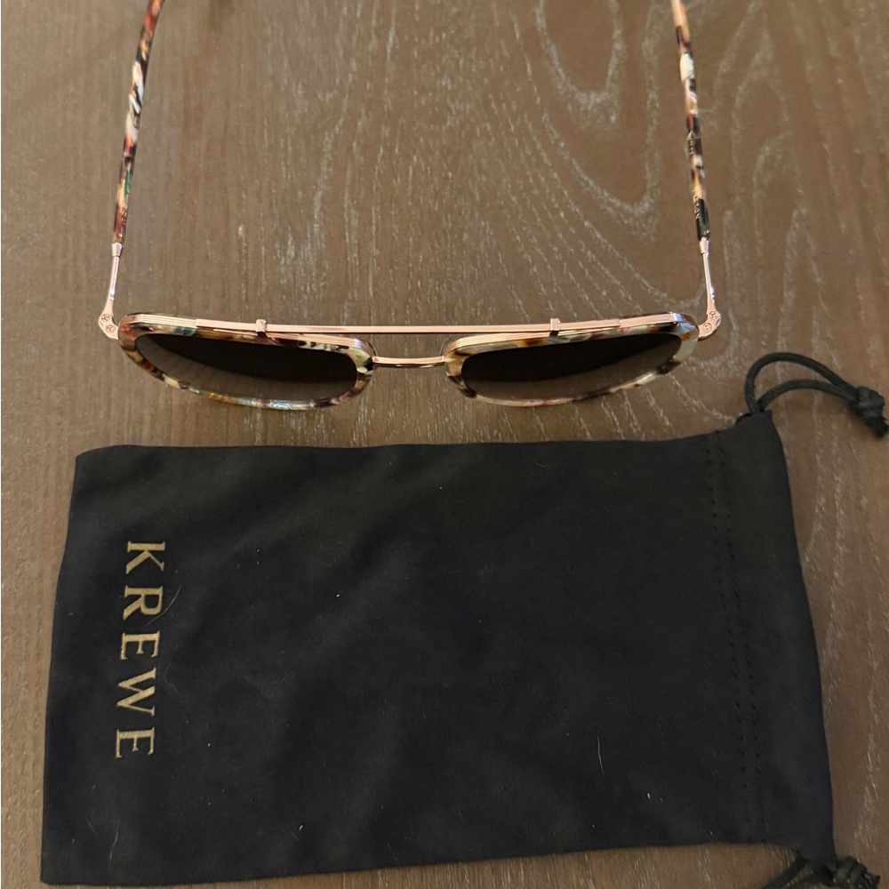 KREWE Breton Sunglasses with Gold Detail - Picture 2 of 6